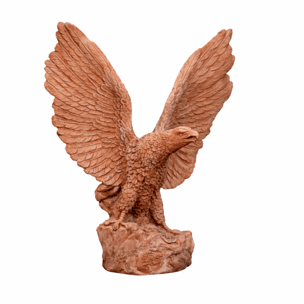 Aquila Grande – majestätischer Adler aus Impruneta-Terrakotta